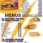 Menu Alpha Burger Marrakech March 2024 072609-067200